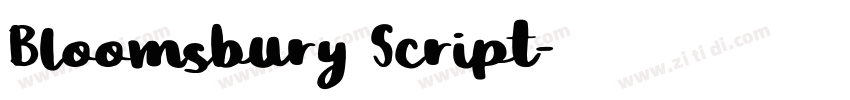 Bloomsbury Script字体转换